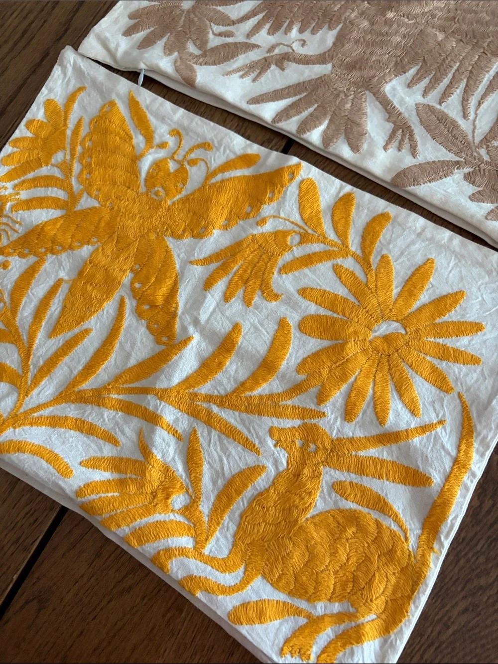 Mexican Embroidered Cotton Pillow Case Cover